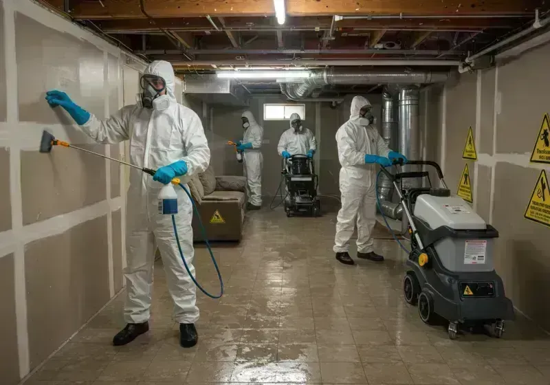 Basement Moisture Removal and Structural Drying process in Boone County, IL